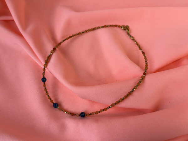 Naszyjnik z apatytem i awenturynem czerwonym