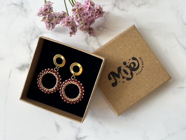 Kolczyki Wianek Brąz