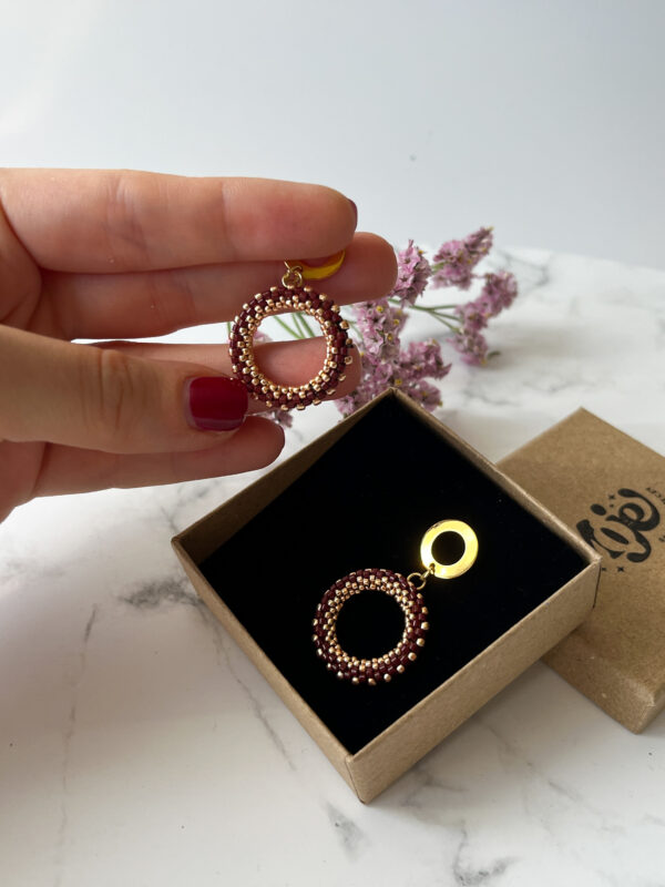 Kolczyki Wianek Brąz