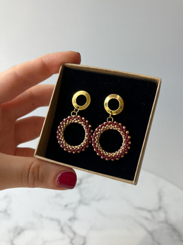 Kolczyki Wianek Brąz