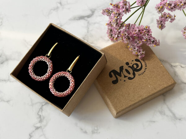 wianek roz Kolczyki Wianek Róż