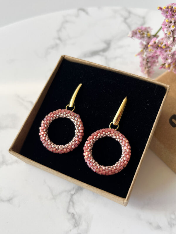 wianek roz Kolczyki Wianek Róż