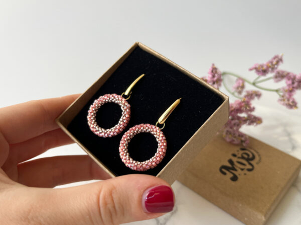 wianek roz Kolczyki Wianek Róż