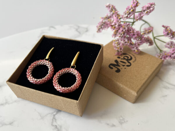 wianek-roz Kolczyki Wianek Róż