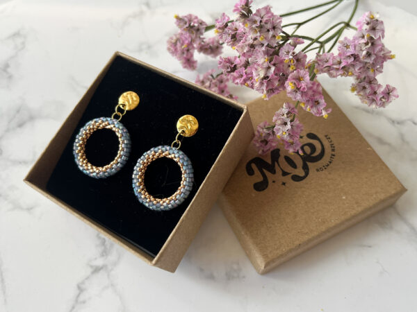 Kolczyki Wianek Turkus