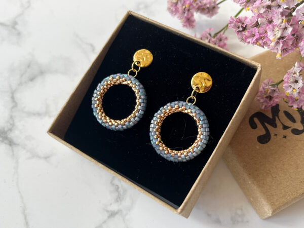 Kolczyki Wianek Błękit