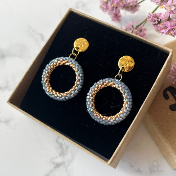 Kolczyki Wianek Błękit